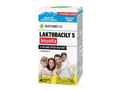 NATUREVIA LAKTOBACILY "5" Imunita 60 ks