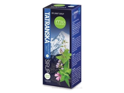 Fyto Tatranská priedušková zmes Sirup 100 ml bylinný sirup