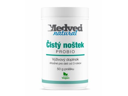 Medveď Natural Čistý Noštek PROBIO – nosový probiotický prášok s obsahom živých kultúr, 50 g