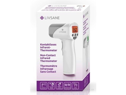 LIVSANE Bezdotykový infračervený teplomer digitálny 1 kus