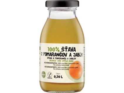 Zdravo 100% pomarančovo-jablková štava 200 ml