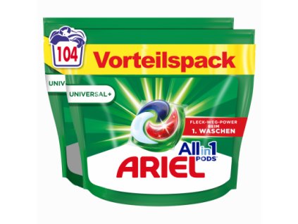 Ariel All-in-1 PODS, Gélové Kapsuly Na Pranie, 104 Praní Universal+