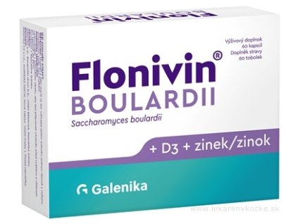 FLONIVIN Boulardii + vitamín D3 + zinok 60 kapsúl
