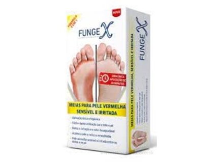 FungeX Ponožky jednorazové na začervenanú, citlivú a podráždenú pokožku, 1 pár