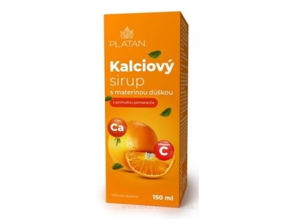 Platan Kalciový sirup s materinou dúškou 150ml