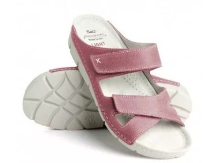 Batz EMILIA Violet č.40 dámske kožené, otvorené, pohodlné a štýlové šľapky