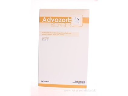 Advazorb Border krytie na rany samopriľnavé atraumatické10x20 cm 10 ks
