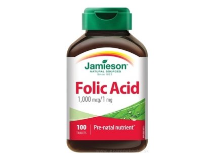 JAMIESON KYSELINA LISTOVÁ 1000 µg 100 ks