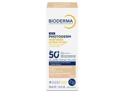 BIODERMA Photoderm XDefense Ultra fluid SPF 50+ veľmi svetlý, 1x40 ml