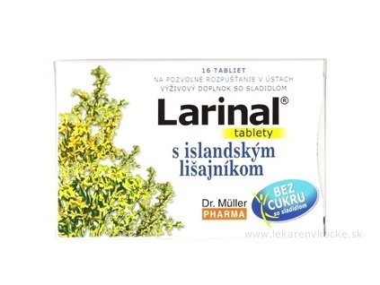 Dr. Müller LARINAL s islandským lišajníkom 16ks