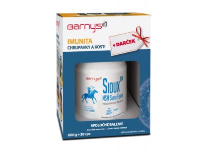 Barnys Sioux MSM Super Forte + Darček ULTRA-C IMUNO COMPLEX cps 30 ks + Sioux prášok 600 g, 1 set