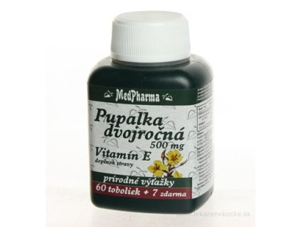 MedPharma PUPALKA DVOJROČNÁ 500MG, VITAMÍN E cps 60+7 zadarmo (67 ks)