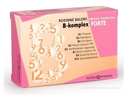 B - Komplex FORTE RODINNÉ balenie - RosenPharma 100 ks