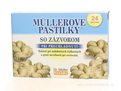 MÜLLEROVE PASTILKY SO ZÁZVOROM 24 ks