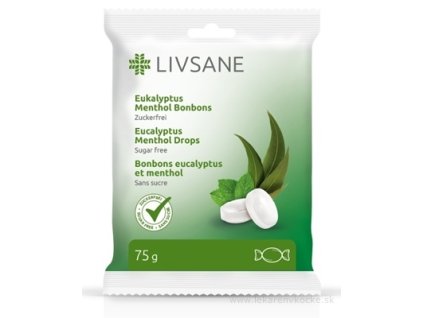 LIVSANE Bylinné pastilky mentol, eukalyptus