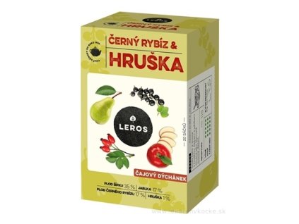 LEROS ČAJOVÁ CHVÍĽKA ČIERNA RÍBEZĽA & HRUŠKA 20x2,5 g