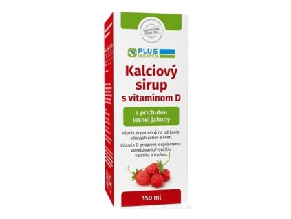 PLUS LEKÁREŇ Kalciový sirup s vitamínom D 150 ml