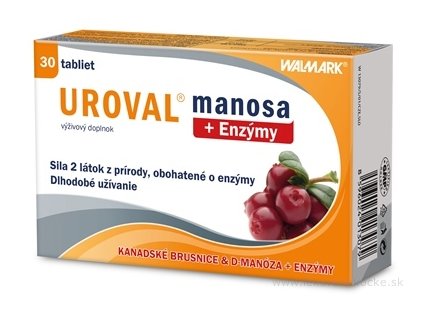WALMARK UROVAL manosa + Enzýmy 30 ks