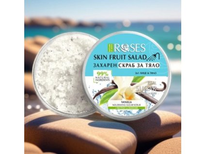 Cukrový peeling s vanilkou FRUIT SALAD 200 ml - 2v1