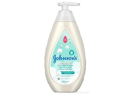 Johnson's Cottontouch kúpeľ a umývací gél 2v1 500 ml