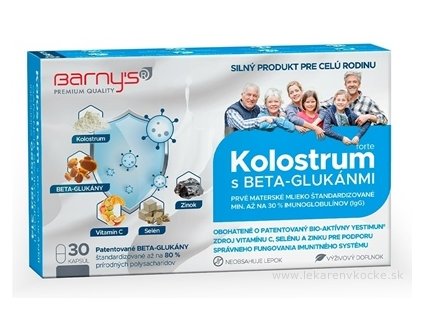 Barny's KOLOSTRUM s beta-glukánmi forte + darček 1 set