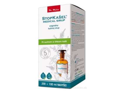 STOPKAŠEĽ Medical sirup Dr. Weiss 300 ml