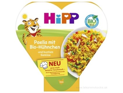 HiPP BIO príkrm paella so zeleninou a kuracím mäsom od 1 roka 250 g