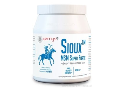 Barnys Sioux MSM Super Forte prášok 1x600 g