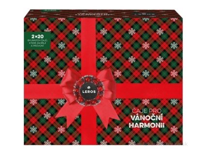LEROS čaje pre vianočnú harmóniu 2×20 čajových vrecúšok darčekové balenie