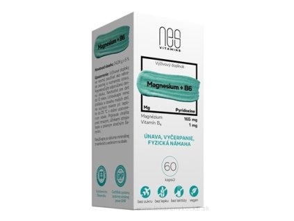 nesVITAMINS Magnesium 165 mg + B6 1 mg 60 ks