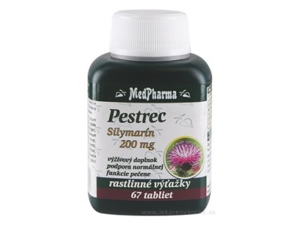 MedPharma PESTREC Silymarín 200 mg 67 ks