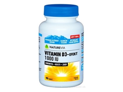 NATUREVIA VITAMIN D3-EFEKT 1000 I.U. 90 ks