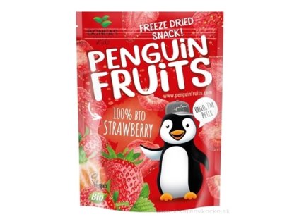 PENGUIN FRUITS Strawberry BIO mrazom sušená jahoda 1x10 g