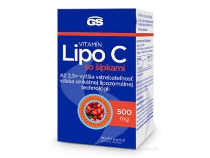 GS Vitamín lipo C 500 mg so šípkami 90 + 10 kapsúl