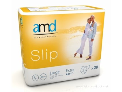 AMD Slip extra large inkontinenčné plienky obvod bokov 100-160 cm nasiakavosť 2500 ml 20 ks