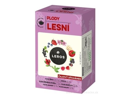 LEROS Čajová chvíľka Plody lesné bylinný čaj aromatizovaný 20x2,2 g (44 g)
