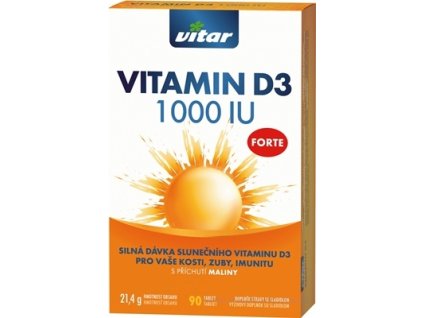 VITAR VITAMIN D3 FORTE 1 000 IU 90 ks