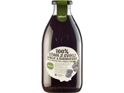 zdravo 100% ŠŤAVA Z CVIKLY, JABĹK A ČUČORIEDOK 1x0,75 l