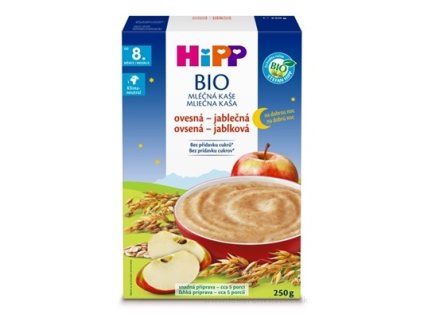HiPP BIO MLIEČNA KAŠA Dobrú noc Ovseno-jablková 250 g