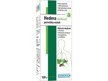 GENERICA Hedera bylinný perorálny roztok 100 ml