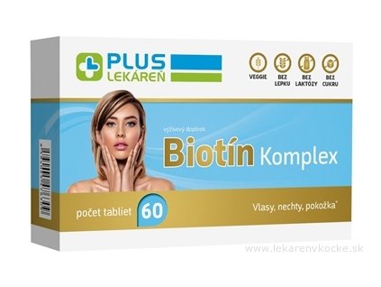 PLUS LEKÁREŇ Biotín Komplex tablety 60 ks