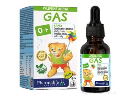 Pharmalife Gas 0+ 30 ml kvapky s citrónovou príchuťou