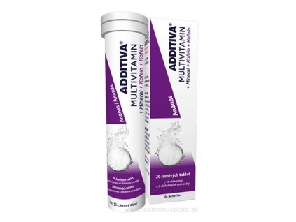 ADDITIVA MULTIVITAMÍN + Minerál, Kofein, Ananás 20 ks