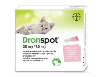 Dronspot 30 mg/7,5 mg spot-on (2 pipety) 2x0,35 ml
