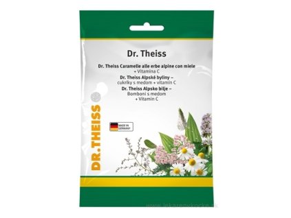 Dr.Theiss Alpské byliny - cukríky s medom 75 g