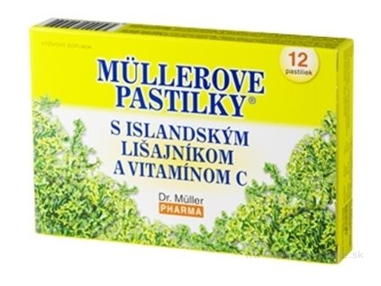 MÜLLEROVE PASTILKY S ISLAND. LIŠAJNÍKOM A VIT. C 12 ks