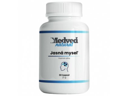 Medveď natural Jasná myseľ 30 kapsúl