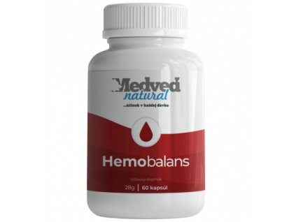 Medveď natural Hemo balans 60 kapsúl - na podporu tvorby červených krviniek