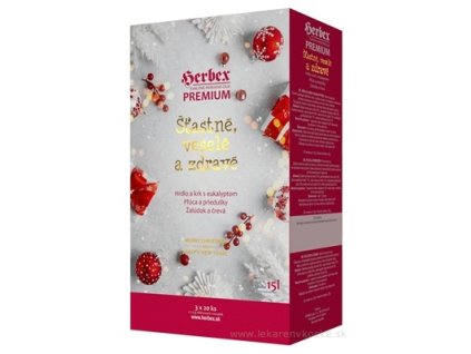 HERBEX Premium Štastné, veselé a zdravé bylinné čaje 3x20ks