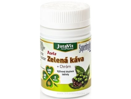 JutaVit Zelená káva Forte + Chróm 60 ks